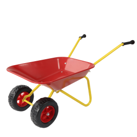 Children's metal trolley, children's trolley, children's heavy vehicle, metal structure two-wheeled trolley, steel pallet, can be used in gardens