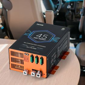 RV Converter 45 Amp 110V AC To 12V DC RV Power Converter Battery Charger (Option: Black)