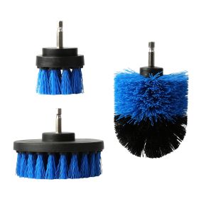 3Pcs Per Set Drill Brush Power Scrubber Cleaning Brush For Car Carpet Wall Tile Tub Cleaner Combo Brush Only (Option: Blue-3Pc Per Set)