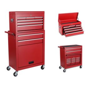 8 DRAWERS TOOL CABINET COMBO (Option: Tool cabinet-Red)