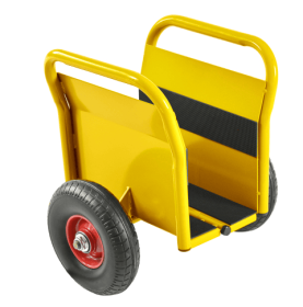 All-terrain Movement With Heavy Panel Cart, Flat Cart, Two Nice Handles, 10 Inch Solid Rubber Tires, Overweight 1000 Pounds, Heavy Duty Drywall A (Option: Yellow)