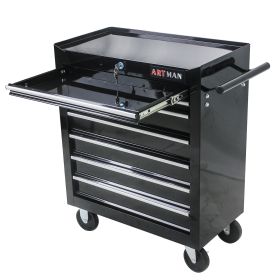 7 Drawer Multi-Tool Cart With Wheels - Black (Option: Black)