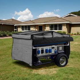 Generator Cover Universal Waterproof Cover 420D 34x26x21in For 3500-12000W (Option: Grey)