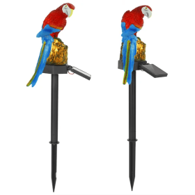 Solar Powered Parrot Garden Light IP65 Waterproof LED Parrot (Option: Red Parrot)