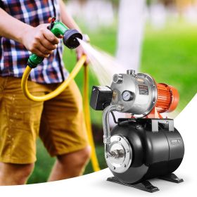 1.6 HP Shallow Well Pump With Pressure Tank 1320 GPH (Option: Orange)