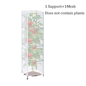 Tomato Cage Square Kit Garden Bird Netting Plant Cover With Zipper And Drawstring (Option: W13688153)