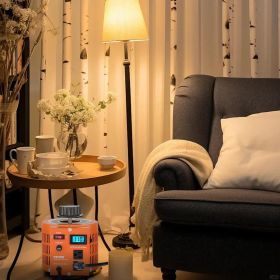 2000VA Auto Variable Voltage Transformer, 15.3 Amp, 110V Input 0-130V Output AC Voltage Regulator, With LCD Display 4 Extra Fuses Thermal Control (Option: Orange)