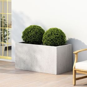 OUTDOOR LARGE SQUARE MGO PLANTER (Color: as Pic)