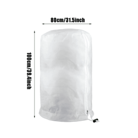 1PC Plant Covers Freeze ProtectionLarge Frost Cloths Blankets With Zipper Drawstring (Option: 120x180cm)