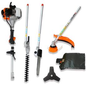 4 In 1 Multi-Functional Trimming Tool Garden Tool System With Gas Pole Saw Trimmer (Option: Combination)
