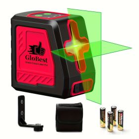 Laser Level, 100Ft Self Leveling Cross Line Lasers, Green Beam Leveler Tool, With Self-leveling, Manual, Pulse Mode, Lazer Level With 360 Degree (Option: Red)